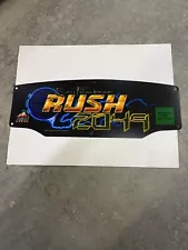 San Francisco Rush 2049 arcade game marquee, NEW OLD STOCK, dedicated sit down