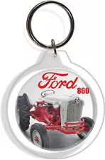 Ford 860 Farm Garden Tractor Keychain Keyring yard lawn mower holder Part