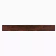 Dogberry Collections Fireplace Mantels Rustic 60" Cap-Shelf Floating Mahogany