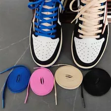 WAXED SHOELACES I for NIKE Air Force, Jordan, Dark Colors