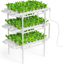 Hydroponic Site Grow Kit Hydroponics System 108 Plant Sites 3 Layers PVC-U Pipe