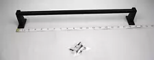 Towel Bar Flat Black Aluminum 19"