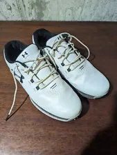 Men’s Under Armour Golf Shoes HOVR Drive Gore Tex GTX White / Black Size 8