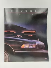 1991 Chevrolet Car Sales Brochure Camaro Z28 Corvette Beretta Caprice Lumina NOS