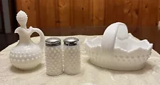 Assortment Of Milk Glass