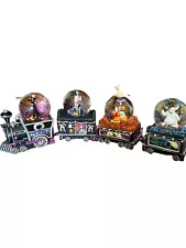 Nightmare Before Christmas Glitter Globe Train - Set Of 4 (please Read)