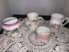 Lot of 4 Vintage Shaving Mugs All Signed