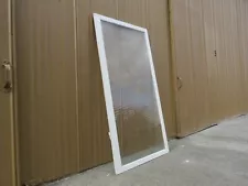 Custom Made Exterior Storm Window 66.75in x 36.5in x 1in Clear/White Wood