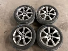 07-09 INFINITI G37 G35 17 INCH SET OF 4 WHEEL RIMS W/ TIRE 215/55R17 OEM LOT3381