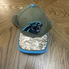 Size Small- Med New Era Carolina Panthers Digital Camo Blend Hat Salute Troops