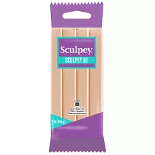 Sculpey III® Polymer Oven-Bake Clay, Non-Toxic, Beige, 1 lb. bar