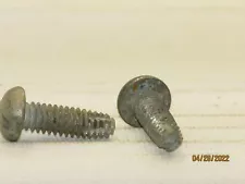 For Sale are(2) #8-32x1/2"ZINC PLATEDSlottedRoundHEADThreadCuttingMachineScrews