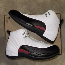 Jordan 12 Retro Taxi Flip White Red Men’s Size 12.5 Brand New 100% Authentic!