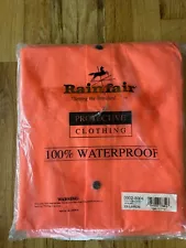 New Rain Gear 2XL Rainfair Orange Rain Gear Jacket/Pants PVC/Polyester 2-PC Suit