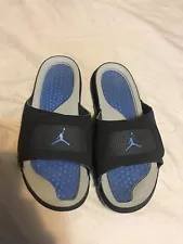 Jordan Hydro 4 Retro Slides Size 10 Black Blue