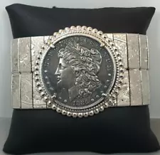 Morgan Silver Dollar Bracelet ~ 1886 Morgan Dollar Coin