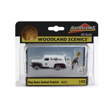 NEW Woodland Scenics AS5551 Dog Gone Animal Control - HO Scale FREE US SHIP