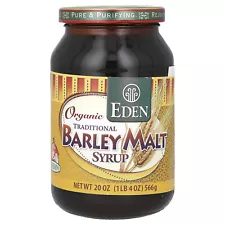 Eden Foods Organic Traditional Barley Malt Syrup 20 oz 566 g Kosher, Organic