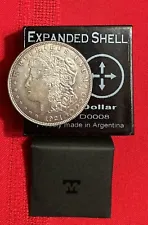 Expanded Shell Coin - Morgan Dollar by Tango. REAL SILVER. Retails For $200.00.