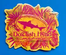 ☀️ Rare DOGFISH HEAD Miami METAL TIN TACKER SIGN craft beer brewery brewing ð´