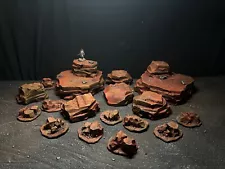 set of 17 mars hills wargaming scatter terrain