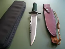 JIMMY LILE KNIFE FIRST BLOOD #91 & GENTS FOLDER / BUFFALOE SHEATH / UNUSED