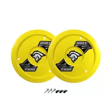 Dirt Defender 10140-2 Yellow Wheel Covers for Modifieds Late Models 2 pack