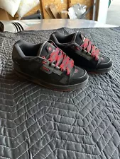 Used Globe Sabre Skate / Skater Shoes Bulky Size 11.5 Black / Red / Grey / Gum