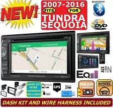 FITS/FOR 2007-2016 TUNDRA-SEQUOIA GPS NAV BLUETOOTH USB CD/DVD RADIO STEREO PKG