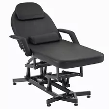 Black Massage Table Tattoo Chair for Client Adjustable Chair New