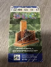 1999 SEC Championship Football Ticket Stub - Florida vs Alabama