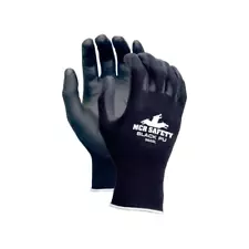 Mcr Safety Nxg® Pu Coated Work Gloves, Medium, Black, Vending Machine Pack