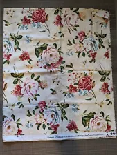 Delicate Romance by Lisa Audit for Willington Print Fabric Cream Floral 1.5 yds