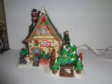 HOLIDAY CREEK Porcelain Christmas Village COZY COTTAGE Power Cord Bulb Line swit