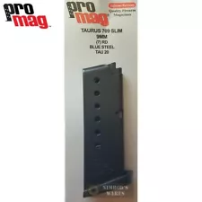 ProMag TAURUS 709 PT709 SLIM 9mm 7 Round MAGAZINE TAU20 FAST SHIP