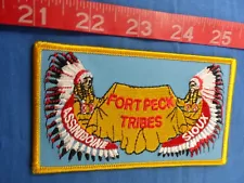 Montana Assiniboine Sioux Tribe Police Tribal 4-1/4" Ft Peck Cloth Patch