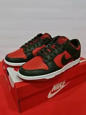 Authentic Nike Dunk Low Mystic Red Cargo Khaki "Freddy Krueger" Men's Size 7