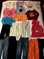 Toddler Girls Sizes 4T & Size 4 and Size 4/5 Lot of 16 Fall or Winter Clothing