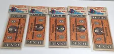 Lot 5 NEW Vintage Confederate States of America Play Money Bills Civil War '50s