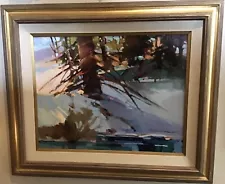 Ted Goerschner Original Oil Painting, New England Winter