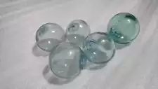 Antique Glass Beads Floating Balls 5 Pieces Sold in Bulk