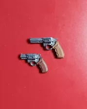 Lot Of 2 Revolver Guns For 7" 1:10 Scale Action Figure Customs