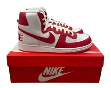 Nike Terminator High Mens Casual Retro Bball Shoe White Red Athletic Sneaker