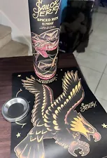 Sailor Jerry Rum Eagle Tattoo Traditional Limited Edition Canister Poster 15x11”