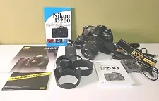 Nikon D200 Digital Camera Body w/Af-s 18-70mm ED DX VR Lens Set/Battery & Grip