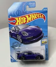 Hot Wheels Factory Fresh #246 PORSCHE 911 GT3 RS Purple New & Protector 2019