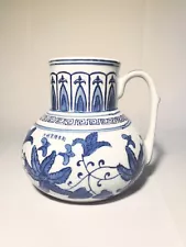 5.5" Chinese Porcelain Ming Dynasty Xuande Mark Blue Flower Teapot Vase Repro