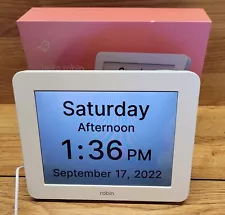 Robin 2022 Version Digital Day Clock 2.0 with Custom Alarms & Calendar Reminder