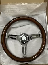 Wood Steering Wheel 13.8” 6 Bolts Motafar