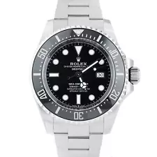 NEW 2022 PAPERS Rolex Sea-Dweller Deepsea 126660 Black Stainless Steel 44mm BOX